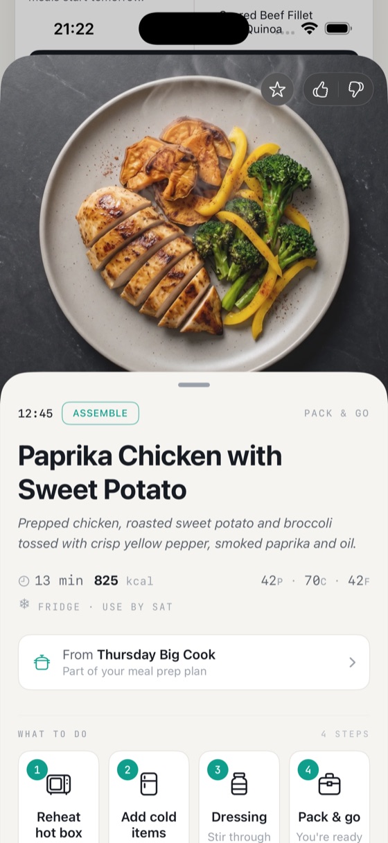 Paprika chicken with sweet potato