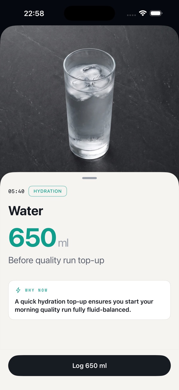 KEXBI morning hydration plan